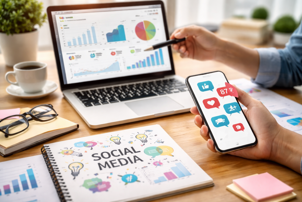 Organic and Paid Social Media Marketing