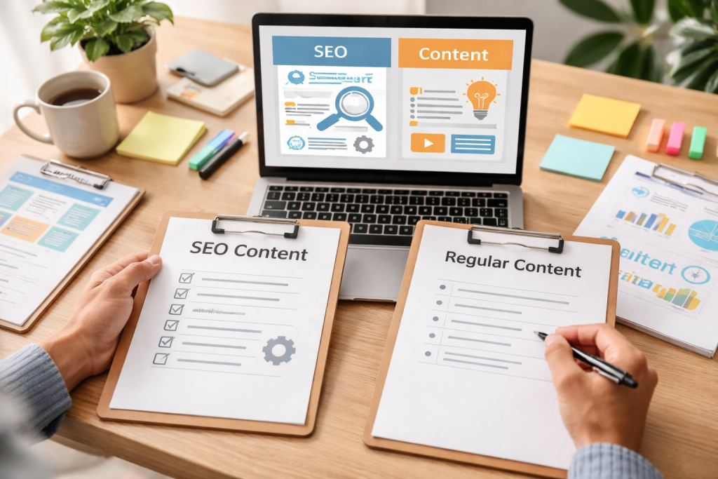 SEO Content and Regular Content